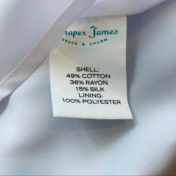 Draper James NWT Stripe Midi Dress White/Blue $250 - Picture 14 of 14